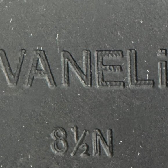 Vaneli Black Suede Slip On Flats/Loafers W/Metal Ring Detail Women's Size 8.5 N - Picture 9 of 9